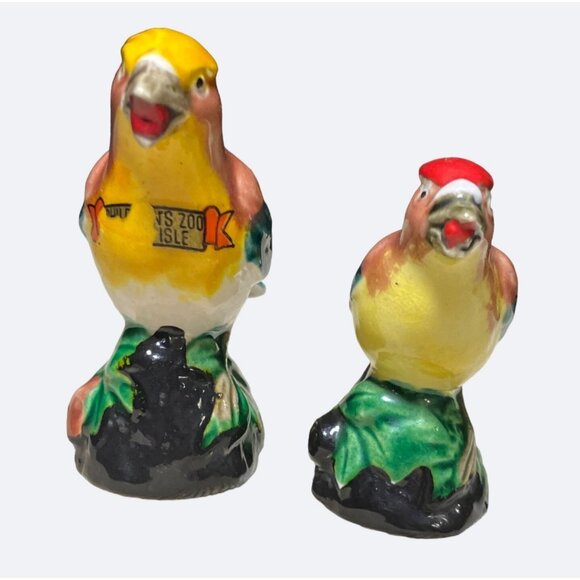 Ceramic Colorful Birds Salt and Pepper Shakers - Picture 4 of 11